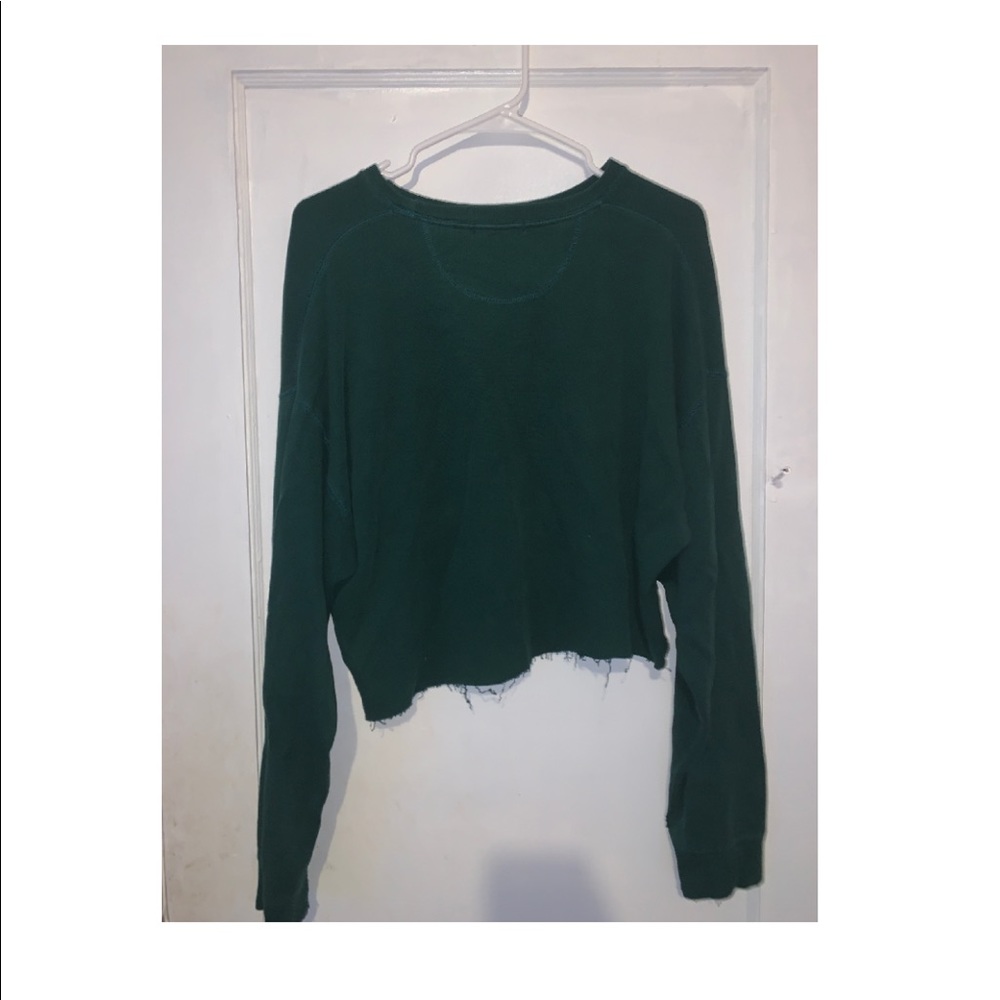 LARGE DARK GREEN CROP TOP